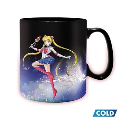 Sailor Moon Heat Change Mug - Sailor & Chibi Sailor Moon Heat Change Mug - Sailor & Chibi