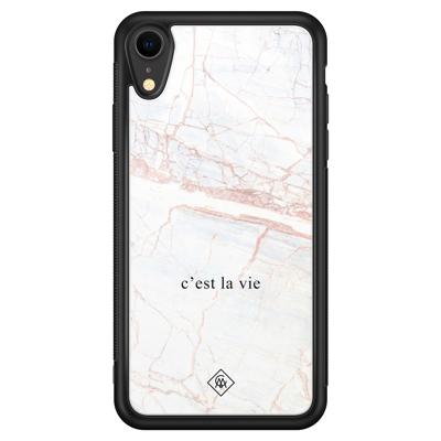 iPhone XR glazen hardcase - C'est la vie