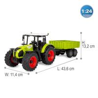 Jamara Claas Arion 660 + Kiepaanhanger op afstand (1:24) - thumbnail