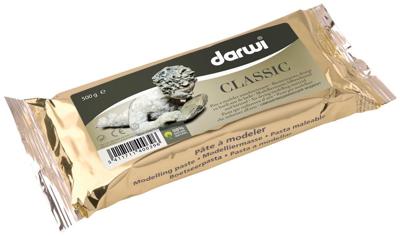 Darwi boetseerpasta Classic, pak van 500 g, wit Darwi boetseerpasta Classic, pak van 500 g, wit