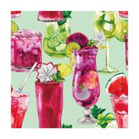 Duni Servetten Colourful Cheers 24cm - thumbnail