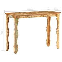 VidaXL Wandtafel 110x40x76 cm massief gerecycled hout - thumbnail