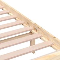 Bedframe massief hout 135x190 cm - thumbnail