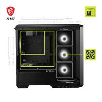 MSI MAG PANO M100R PZ Micro-tower PC-behuizing Zwart - thumbnail