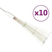 VidaXL 10 st kerstverlichting vuurwerk 1400 led's 20 cm meerkleurig - thumbnail