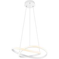 LED Hanglamp - Hangverlichting - Trion Corcy - 27W - Natuurlijk Wit 4000K - Dimbaar - Rond - Mat Wit - Aluminium - thumbnail