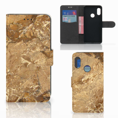 Xiaomi Mi A2 Lite | Bookcase | Marmer Creme Xiaomi Mi A2 Lite | Bookcase | Marmer Creme