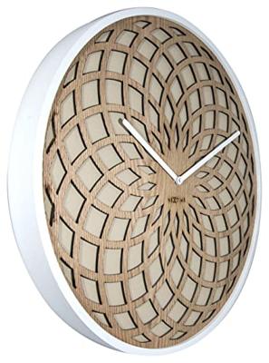 NeXtime klok 3149be sun large, ø50 cm, wall, beige