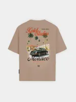 XPLCT Monaco T-Shirt Heren Lichtbruin - Maat L - Kleur: Lichtbruin | Soccerfanshop - thumbnail