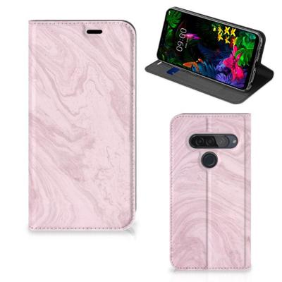 LG G8s Thinq | Standcase | Marble Pink - Origineel Cadeau Vriendin