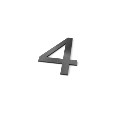 Nummer 4 Model: Huisnummer RVS Geroba - Geroba