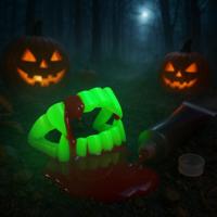 Fake blood with glow in the dark teeth - thumbnail