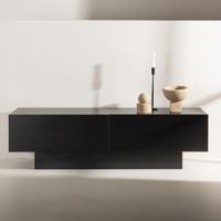 Nohr TV-meubel 'Willam' met 2 kleppen, 160cm, kleur Zwart - thumbnail