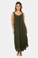 Ulla Popken Jurk, V-hals, afgeronde zoom - Grote Maten - thumbnail