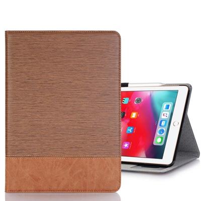 Cross textuur horizontale Flip PU lederen case voor iPad Pro 11 inch (2018) met houder & kaartsleuven & portemonnee (bruin)