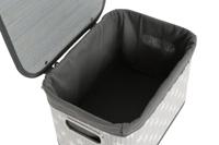 Basket spelset DKD Home Decor Wit Grijs Bamboe Hout MDF Sterren 51 x 35 x 33 cm - thumbnail