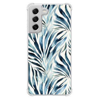 Samsung Galaxy S21 FE shockproof hoesje - Japandi waves