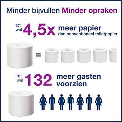 Toiletpapierdispenser tork t7 coreless medium wit
