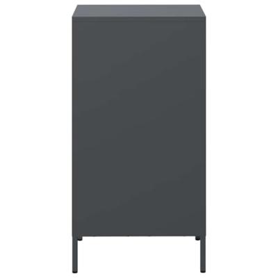 Dressoir 35x39x73,5 cm koudgewalst staal antracietkleurig