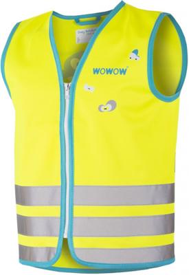Wowow Reflectievest kids crazy monster maat l geel