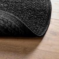 VidaXL Vloerkleed zizur binnen en buiten ø 160 cm jute look antraciet - thumbnail