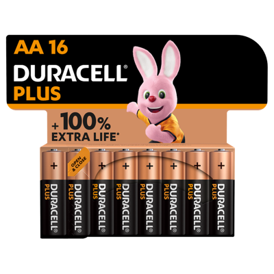 Duracell AA Plus Alkaline 16x