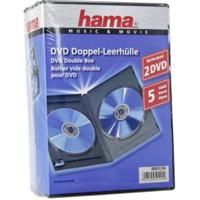 Hama dvd dubbel box zwart 5pak - thumbnail