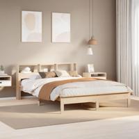 Bedframe zonder matras massief grenenhout 140x200 cm - thumbnail
