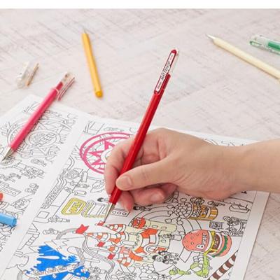 Gelschrijver pentel k110 mattehop m rood | 12 stuks