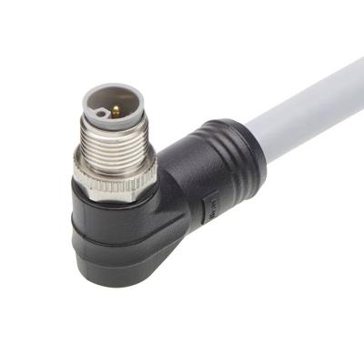 Molex 1205000321 Sensor/actuator connector, geassembleerd M12 Aantal polen (sensoren): 5 Stekker, haaks 1 m 1 stuk(s) Bag