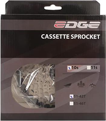 Edge Cassette 10 speed cs-m6010 11-42t - zilver/zwart Edge Cassette 10 speed cs-m6010 11-42t - zilver/zwart