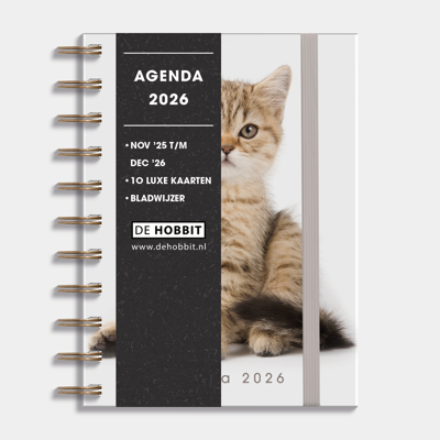 A6 Spiraal Agenda Katten 2026 A6 Spiraal Agenda Katten 2026