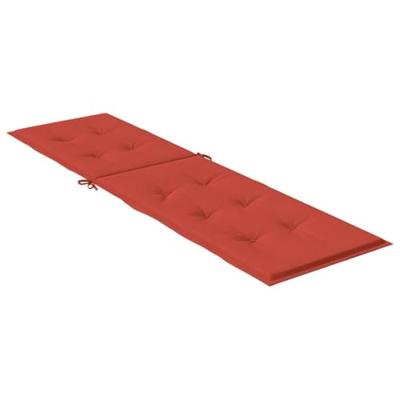 VidaXL Terrasstoelkussen (75+105)x50x3 cm stof gemêleerd rood - thumbnail