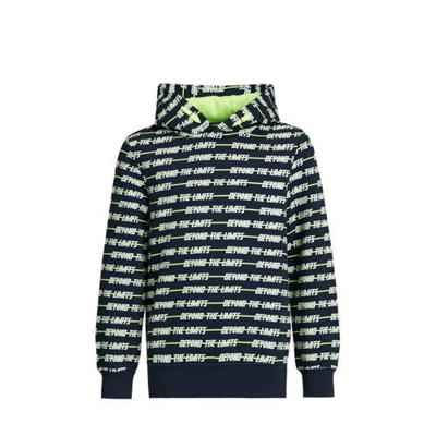 WE Fashion trui met all over print donkerblauw/groen/wit WE Fashion trui met all over print donkerblauw/groen/wit