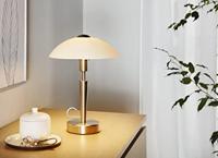Eglo TafellampSolo 1 35cm nikkel mat met wit - 85104 - thumbnail
