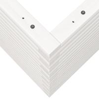 Plantenbak 90x60x68,5 cm massief grenenhout wit - thumbnail