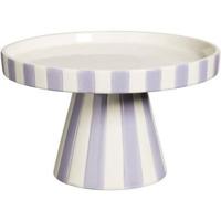 Taartplateau Streep - lila - 12xØ20 cm - Leen Bakker - thumbnail
