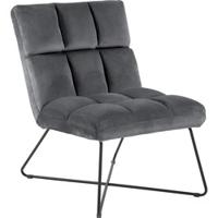 Bendt Fauteuil 'Kristian' Velvet, kleur Donkergrijs - thumbnail