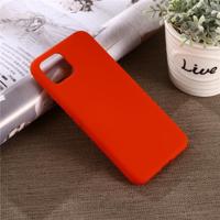 Effen kleur Liquid silicone shock proof volledige dekking Case voor Google pixel 4XL (rood) - thumbnail