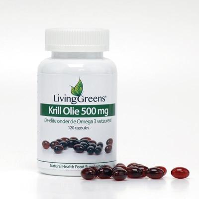 Livinggreens Krillolie 500mg 120 Capsules