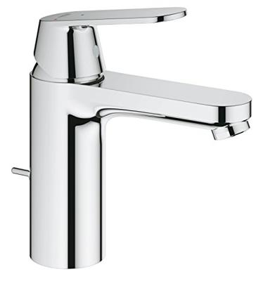 Grohe Eurosmart Cosmopolitan M-size wastafelkraan met koude start en trekwaste chroom