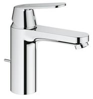 Grohe Eurosmart Cosmopolitan M-size wastafelkraan met koude start en trekwaste chroom - thumbnail