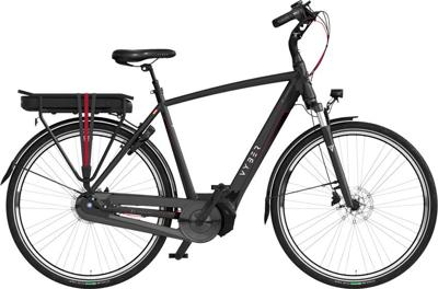 Vyber Ride E1 522Wh 28 Inch 61 cm Heren 7V Hydraulische schijfrem Zwart/Rood Vyber Ride E1 522Wh 28 Inch 61 cm Heren 7V Hydraulische schijfrem Zwart/Rood