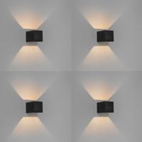 QAZQA Set van 4 smart wandlampen zwart 8 cm incl. Wifi G9 - Transfer - thumbnail