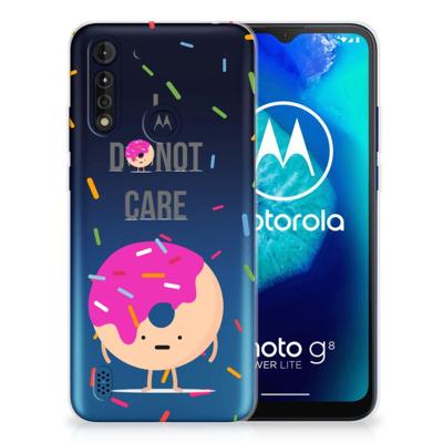 Motorola Moto G8 Power Lite | Siliconen Case | Donut Roze Motorola Moto G8 Power Lite | Siliconen Case | Donut Roze
