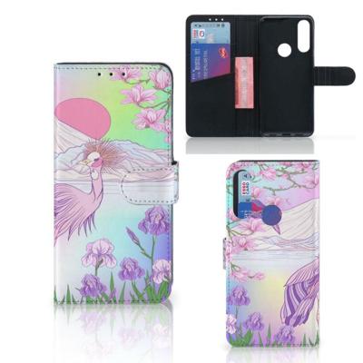 Alcatel 1S 2020 | Telefoonhoesje | Met pasjeshouder | Bird