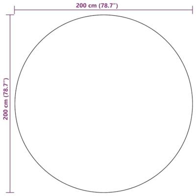 Buitentapijt ARAKIL Ø 200 cm polypropeen zwart