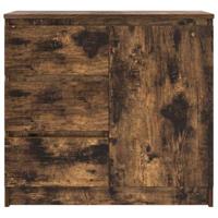 Dressoir met lade 71x35x65 cm spaanplaat gerookt eikenkleurig - thumbnail