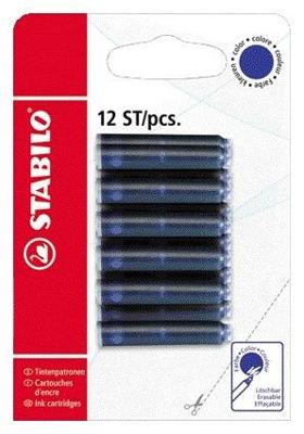 Inktpatroon stabilo blauw | 10 stuks