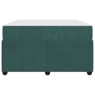 Bedframe met matras Donkergroen 120 x 190 cm Stof